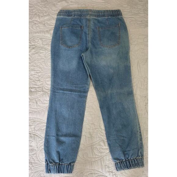 No Boundaries Elastic Waist Jean Joggers Woman's Size 11-13 - Picture 7 of 7